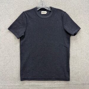 Taylor Stitch Heavy Bag Tee Charcoal Gray Recycled Cotton Blend Shirt Mens 36